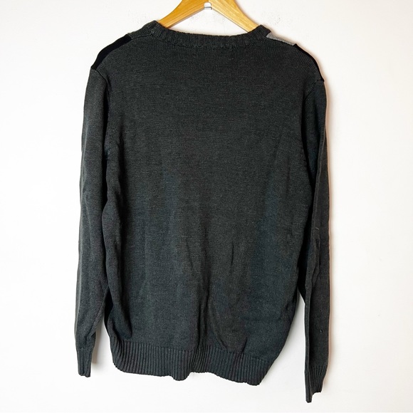 NWT SZ M Oscar De La Renta Gray & Black Sweater - Picture 4 of 6